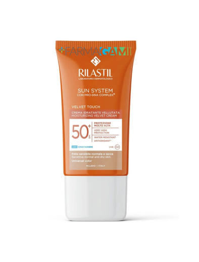 Rilastil Sun System Velvet Colour SPF 50+ Crema Solare Viso Colorata 50ml