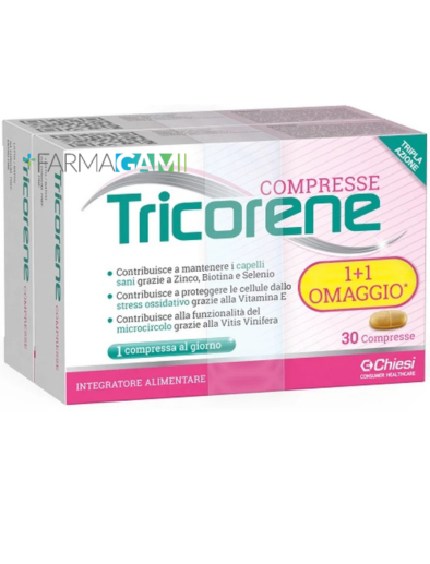 Tricorene Integratore Capelli Sani Offerta Bipacco 30+30 compresse in omaggio