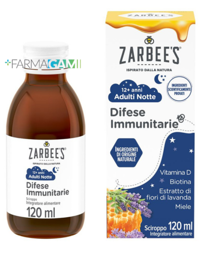 Zarbee'S Sciroppo Difese Immunitarie Adulti Notte 120 ml Zarbee'S Sciroppo Difese Immunitarie Adulti Notte 120 ml