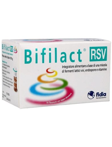 Bifilact RSV Integratore Fermenti Lattici e Vitamine B 14 flaconcini