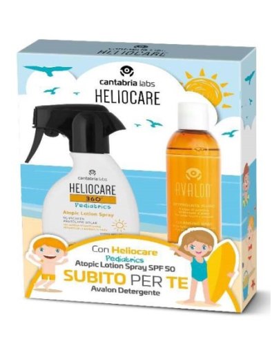 Heliocare 360° Pediatrics  Atopic Lotion Spray SPF 50 + Avalon Detergente Fluido 250 ml
