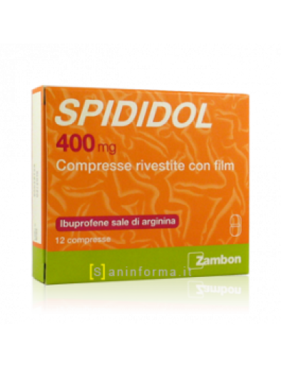 Spididol 400 mg Ibuprofene Analgesico 12 compresse Rivestite