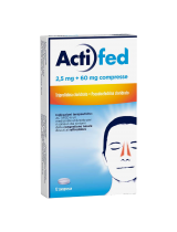 ACTIFED* 2,5 mg triprolidina + 60 mg pseudoefedrina decongestionante 12 compresse
