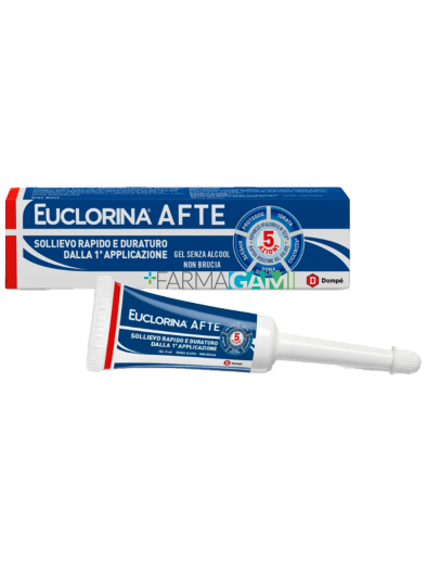 Euclorina Afte Gel Cicatrizzante Acido Ialuronico 8 ml