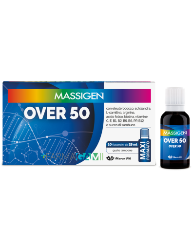 Massigen Over 50 Integratore Tonico 10 Flaconi 25 ml
