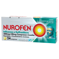 Nurofen Influenza E Raffreddore* 200 Mg+30 Mg 24 Compresse Rivestite Nurofen Influenza E Raffreddore* 200 Mg+30 Mg 24 Compresse Rivestite