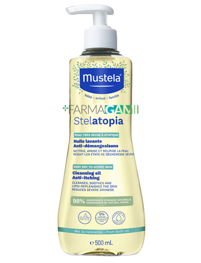 Mustela Stelatopia Olio Bagno Nutriente Pelle Atopica 500 ml