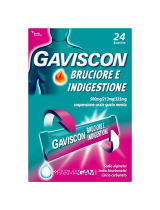 Gaviscon Bruciore e Indigestione 24 Bustine Gusto Menta