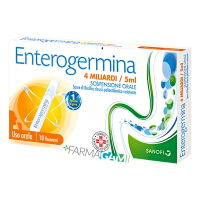 Enterogermina 4 MLD 10 flaconcini sospensione orale 5 ml