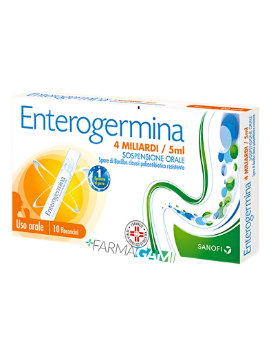 Enterogermina 4 MLD 10 flaconcini sospensione orale 5 ml