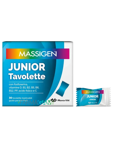 Massigen Junior Integratore Bambini 30 Tavolette Masticabili