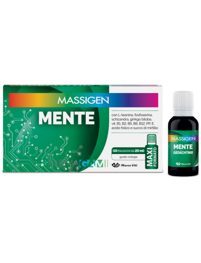 Massigen Mente Integratore Benessere Mentale 10 Flaconi