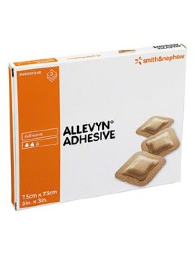 ALLEVYN ADHESIVE 7,5X7,5CM 3ME