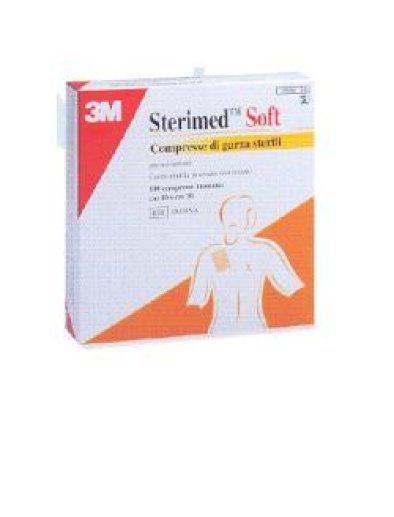 GARZA COMPRESSA STERIMED SOFT IN TESSUTO NON TESSUTO STERILE18X40CM 12 PEZZI