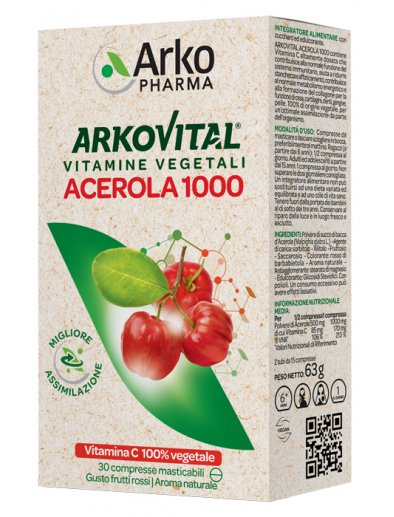 ARKOVITAL ACEROLA 1000 30CPR