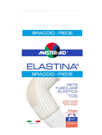 RETE TUBOLARE ELASTICA IPOALLERGENICA MASTER-AID ELASTINA BRACCIO/PIEDE 3 MT IN TENSIONE CALIBRO 4 CM