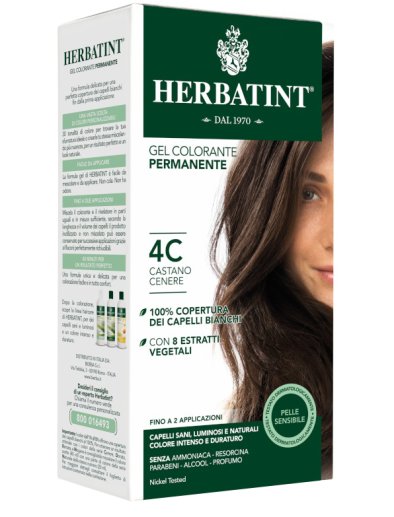 HERBATINT 4C CASTANO CENERE COLORAZIONE CAPELLI PERMANENTE 150 ML