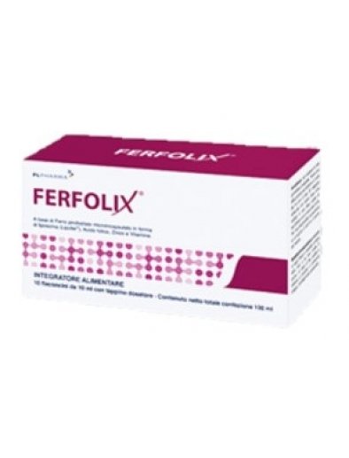 Ferfolix Integratore Alimentare Ferro 10 flaconcini monodose