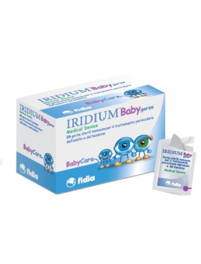 GARZA OCULARE MEDICATA IRIDIUM BABY 28 PEZZI