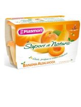 PLASMON SAPORI DI NATURA OMOGENEIZZATO ALBICOCCA E BANANA 100 G X 4 PEZZI