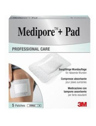 MEDIPORE+PAD MED 10X10CM 5PZ