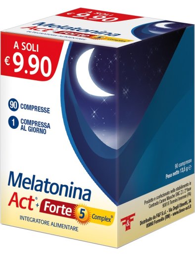 MELATONINA ACT INTEGRATORE 1MG+5 MG ESCOLZIA 90 COMPRESSE
