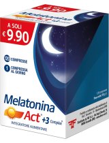 MELATONINA ACT INTEGRATORE 1MG+3 MG ESCOLZIA 120 COMPRESSE