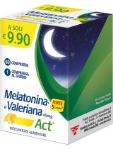 MELATONINA ACT INTEGRATORE 1MG+45 MG VALERIANA 60 COMPRESSE