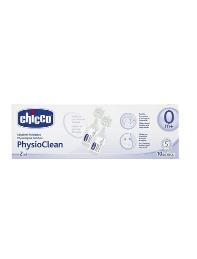 CHICCO PHYSIOCLEAN SOLUZIONE FISIOLOGICA 10 FLACONCINI 2 ML