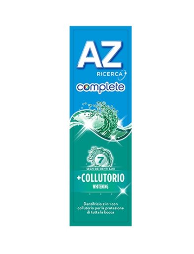 DENTIFRICIO AZ COMPLETE WHITENING + COLLUTORIO 75 ML