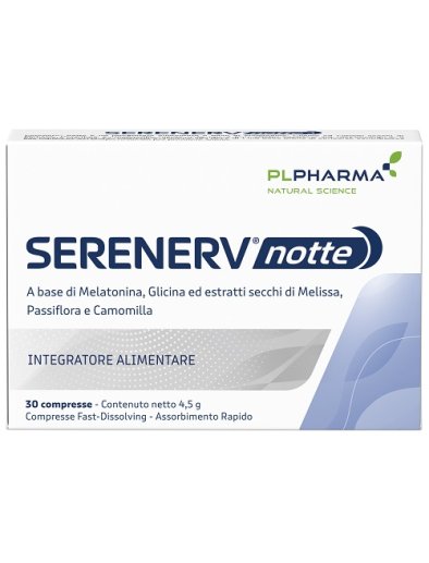 Serenerv Notte Integratore Rilassamento Mentale 40 compresse