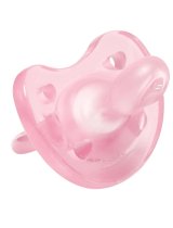 Chicco Succhietto Gommotto In Silicone Girl 6-16 Mesi