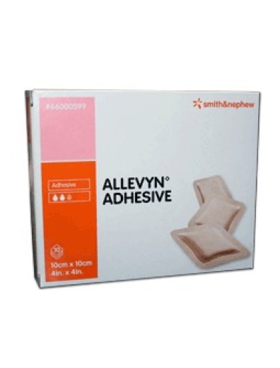 ALLEVYN ADHESIVE 10CMX10CM 10P