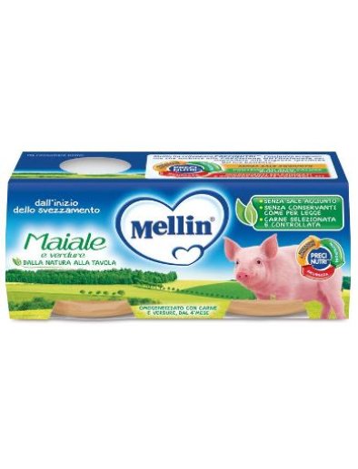 MELLIN OMOG MAIALE 2X80G