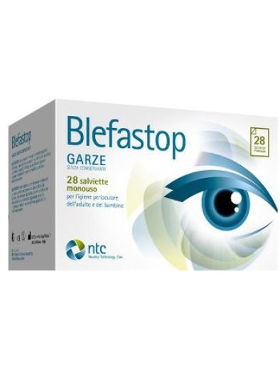 Blefastop Garza Oculari Cotone Monouso 28 Salviette Senza Conservanti