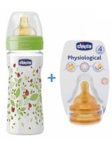 CHICCO BIBERON BENESSERE DA 330ML IN SILICONE + TETTARELLA OMAGGIO