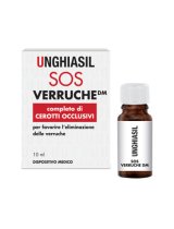 DISPOSITIVO MEDICO PER VERRUCHE IN FLACONE CON PENNELLINO 10ML + 9 CEROTTI COPRIVERRUCA