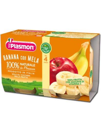 PLASMON OMOG BANANA/MELA2X104G