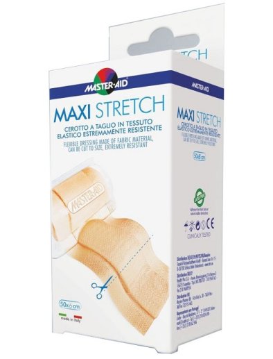 MASTER-AID STRETCH CEROTTO A TAGLIO IN TESSUTO ELASTICO RESISTENTE 50 X 6 CM