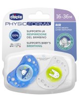 CHICCO SUCCHIETTO AIR BOY IN SILICONE 16-36 MESI 2 PEZZI