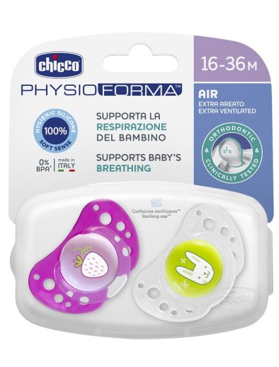 CHICCO SUCCHIETTO AIR GIRL IN SILICONE 16-36 MESI 2 PEZZI
