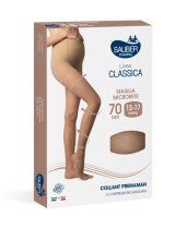 SAUBER COLLANT 70 DENARI PREMAMAN MAGLIA MICRORETE NEUTRO BEIGE 4 LINEA CLASSICA