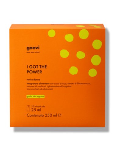 GOOVI INTEGRATORE TONICO DONNA CON ACAI 10 MONODOSE GEL X 25 ML