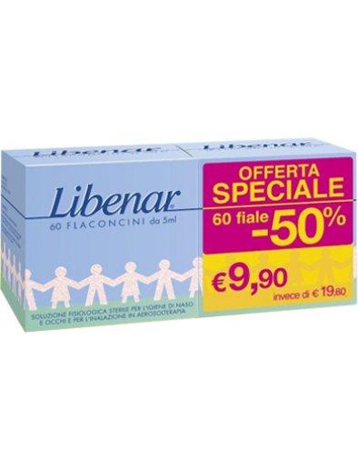 LIBENAR SOLUZIONE FISIOLOGICA SALINA 60 FLACONCINI MONODOSE