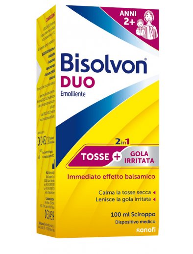 Bisolvon Duo Tosse Secca Emolliente Bambini 2+ anni Sciroppo 100 ml