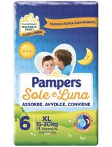 PAMPERS SOLE E LUNA XL 13PZ
