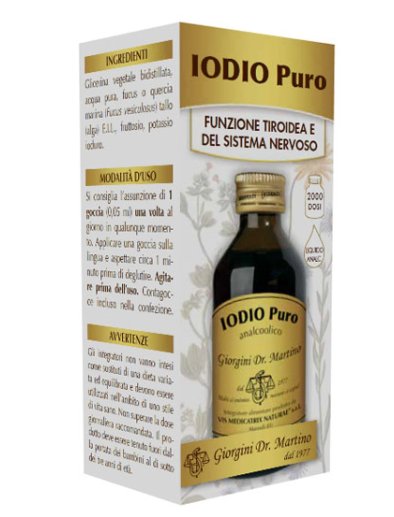 IODIO PURO ANALCOLICO 100ML