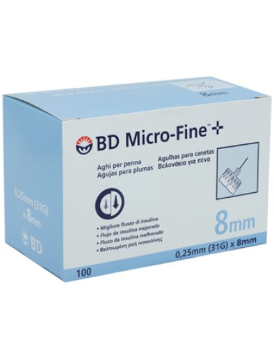 BD MICROFINE AGO G31 8MM 100PZ