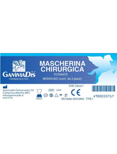 MASCHERINA CHIRURGICA 3 PEZZI