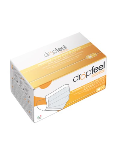 MASCHERINA USO MEDICO DROPFEEL PHARMA MONOUSO TIPO II BIANCA2 X 25 PEZZI